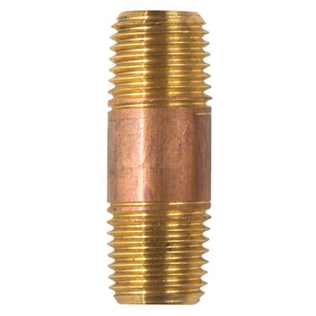 Homeplus+ ATC 1/4 in. MPT X 1/4 in. D MPT Yellow Brass Nipple 1-1/2 in. L 6JC126300201020